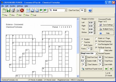 Crossword Power 9.01 screenshot