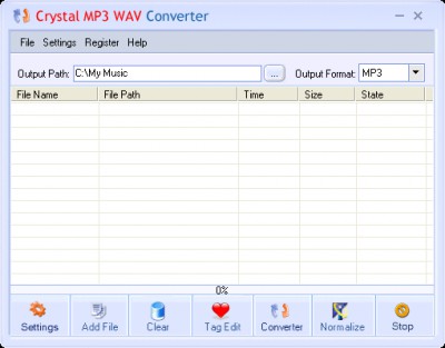 Crystal MP3 Converter 1.20 screenshot