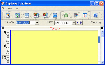 CyberMatrix Employee Scheduler 3.01 screenshot