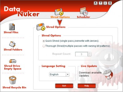 Data Nuker 2.0.0.0 screenshot