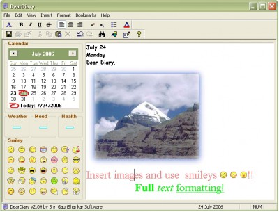 DearDiary 2.04 screenshot