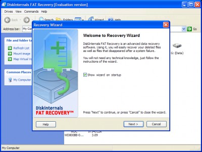DiskInternals FAT Recovery 3.7 screenshot