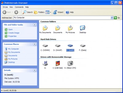 DiskInternals Uneraser 5.0 screenshot