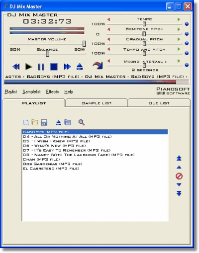 DJ Mix Master 2.8 screenshot