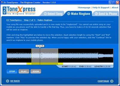 DJ ToneXpress 3.0 screenshot
