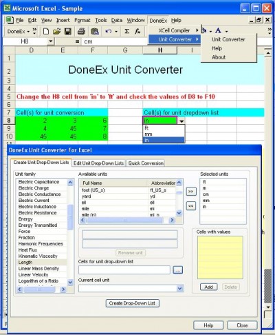 DoneEx Unit Converter 1.0 screenshot
