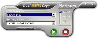 dual DVD copy Platinum 3.26 screenshot