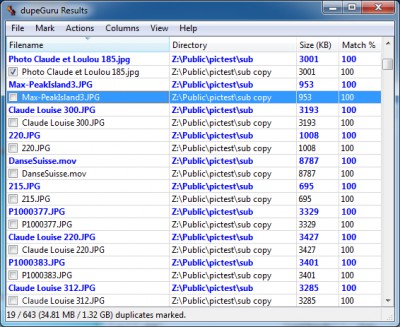 dupeGuru 3.6.0 screenshot