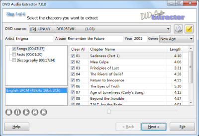 DVD Audio Extractor 8.6.0 screenshot