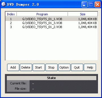 DVD Dumper 2.0 screenshot