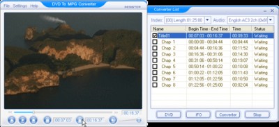 DVD to MPG Converter 1.10 screenshot