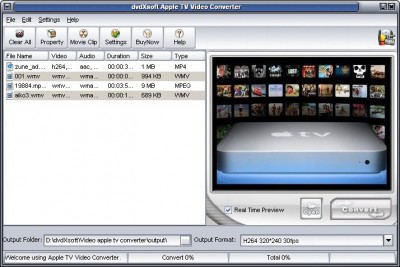 dvdXsoft Apple TV Video Converter 1.20 screenshot