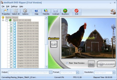 dvdXsoft DVD Ripper 1.23 screenshot