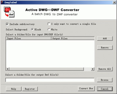 DWG DWF Converter 1.1 screenshot