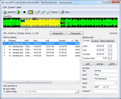 Easy MP3 Cutter 3.0 screenshot