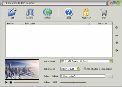 Easy Video to 3GP Converter 1.4.10 screenshot