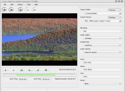 Easy Video to Audio Converter 3.0.0411 screenshot