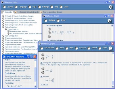 EMMentor Algebra short 3.0 screenshot