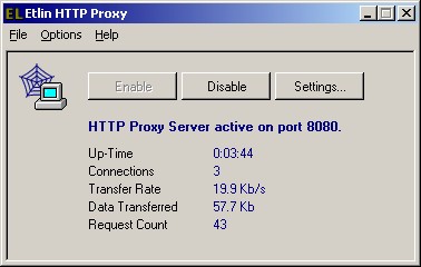 Etlin HTTP Proxy 1.0.0 screenshot