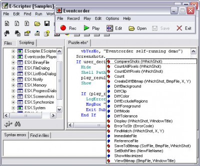Eventcorder suite 2.0 screenshot