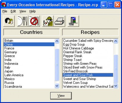 Every-Occasion International Recipes 1.02 screenshot