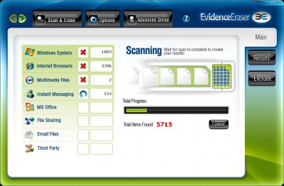 Evidence Eraser 2012.07 screenshot