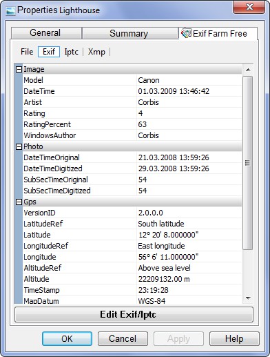 Exif Farm 2.2 screenshot