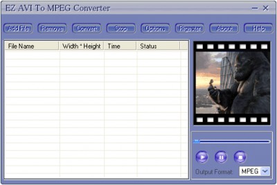 EZ AVI TO MPEG Converter 3.70.30 screenshot