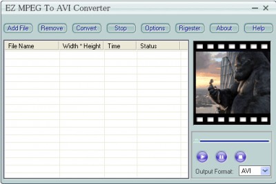 EZ MPEG TO AVI Converter 3.70.70 screenshot