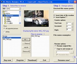 EZ Photo Renamer 2.5 screenshot