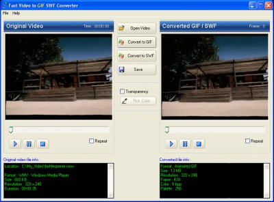 Fast AVI to GIF Converter 2.8 screenshot