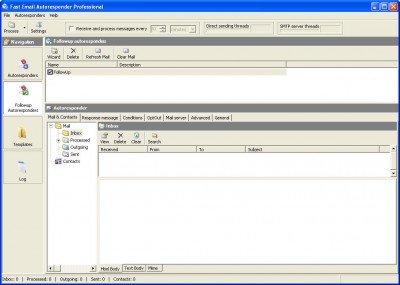 Fast Email Autoresponder 1.2 screenshot