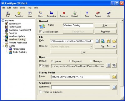 FastOpen XP 3.0 screenshot