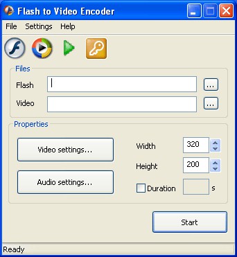 Flash To Video Encoder 5.1.31 screenshot