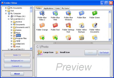 FolderShine 1.1 screenshot