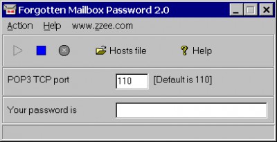 Forgotten Mailbox Password 2.0 screenshot