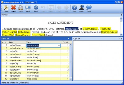 FormsAssistant 1.7 screenshot