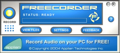 Freecorder 2.21 screenshot