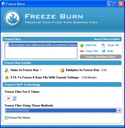 Freeze Burn 1.1 screenshot