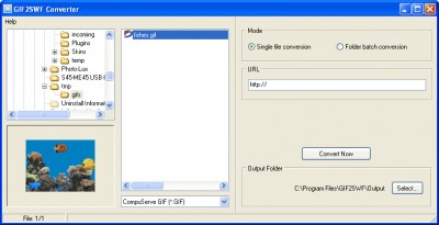GIF2SWF Converter 1.2c screenshot
