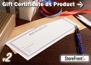 Gift Certificate Add-On for StoreFront 2.2 screenshot