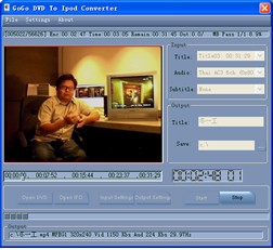 Gogo DVD To Ipod Converter 1.2 screenshot