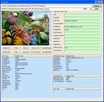 GOGO Exif Image Viewer ActiveX Control 2.1 screenshot