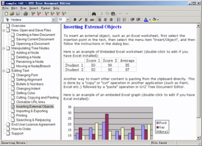 GYZ Tree Document Editor 1.0 screenshot