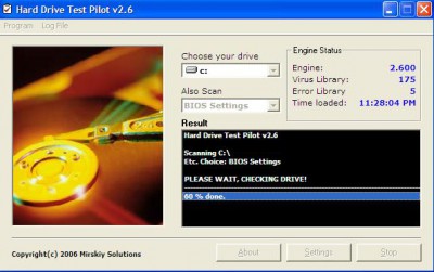 Hard Drive Test Pilot 2.5 screenshot