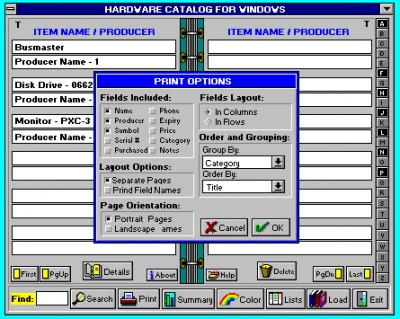 Hardware Catalog 5.1 screenshot