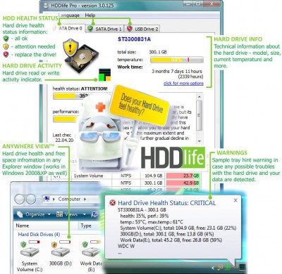 HDDlife Pro 3.1.170 screenshot