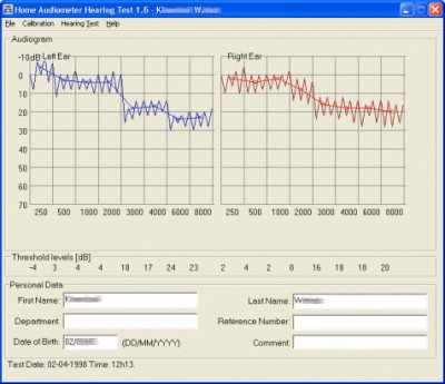 Home Audiometer 1.91 screenshot