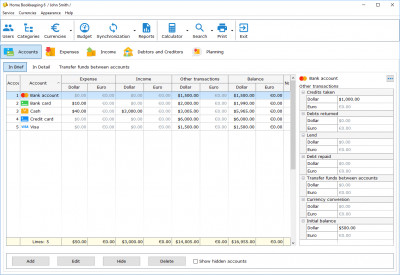 Home Bookkeeping 6.3.0.26 screenshot