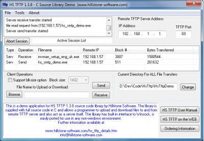 HS TFTP C Source Library 1.3.8 screenshot